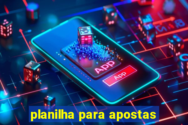 planilha para apostas