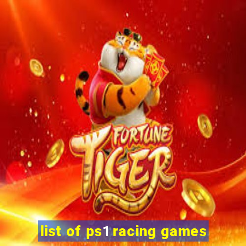 list of ps1 racing games