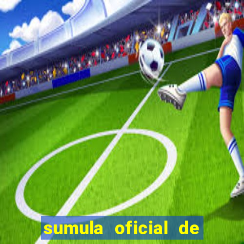 sumula oficial de futebol 7 society excel