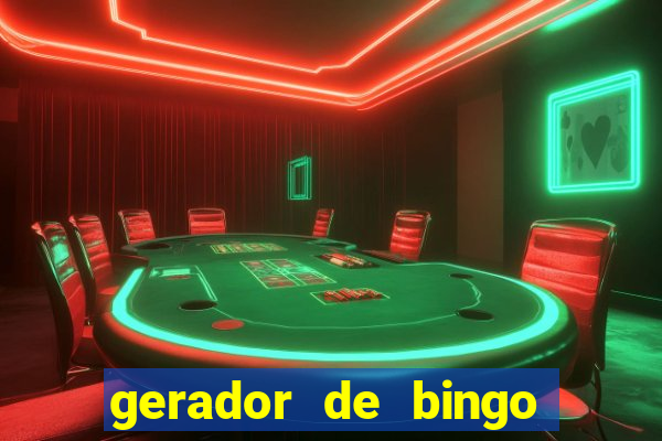 gerador de bingo de palavras