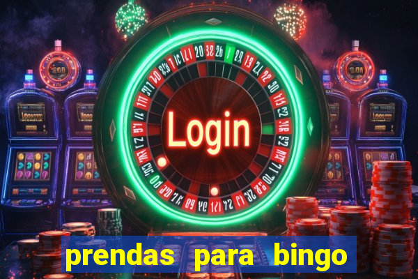 prendas para bingo de natal