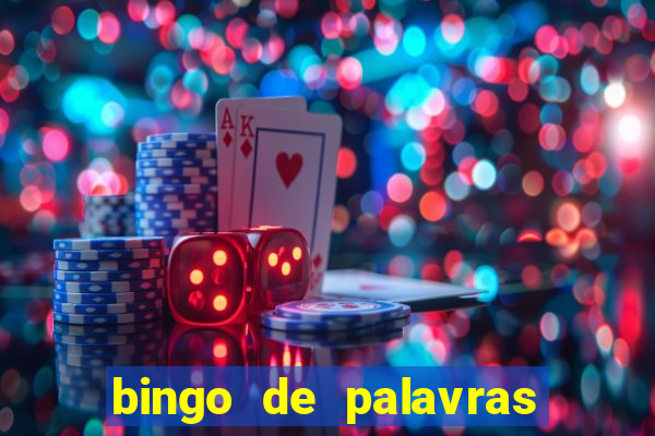 bingo de palavras cha de bebe