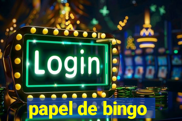 papel de bingo